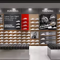 Sports Clothing Store With Mannequins Clothes On Rack And Sports Life Theme