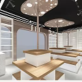 Modern store store 3d model