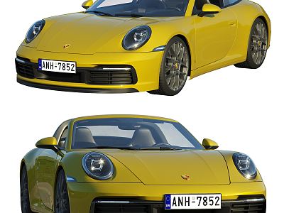 Hyundai Porsche sports car Car 3d model