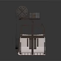 Industrial Equipment Featuring Circular Top Structure Metal Frame And Platform