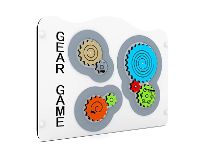 Children's puzzle board doorplate vertical doorplate outdoor panel PE board slider puzzle board slider PE board 3d model