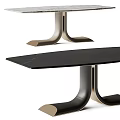 Modern Black Dining Table With Gold Metal Legs And Minimalist Modern Design
