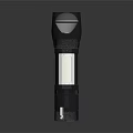 Black Handheld Flashlight With Ergonomic Grip Bright Light And Durable Design 3d model