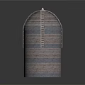 Woven Storage Containers in Large and Small Sizes With Striped Design and Bundled Straps
