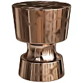 Premium Shiny Gold Fluted Metal Dining Table Base For Elegant Modern Dining Room Decoration