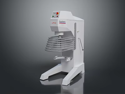 White Modern Desktop Computer With Control Panel And Sleek Design Elements 3d model