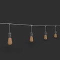 Outdoor String Lights with Hanging Vintage Bulbs for Garden Patio Decoration