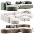 Leisure sofa multi-person sofa sofa shaped sofa 3d model