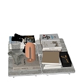 Modern Ornaments Combination Book Ornaments Tray Books 3d model