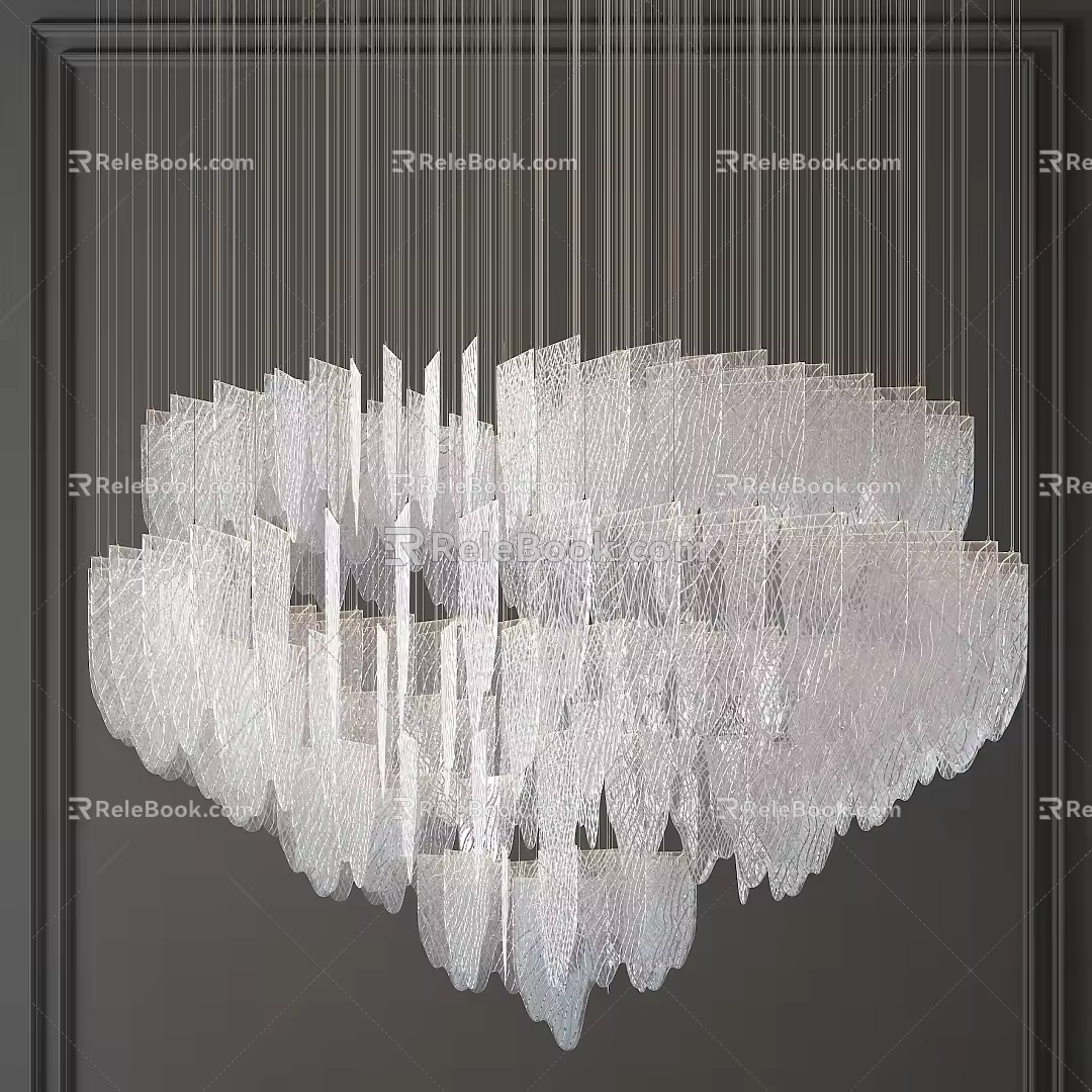 Chandelier crystal chandelier multi-layer crystal lamp crystal lamp decorative crystal lamp multi-head chandelier 3d model