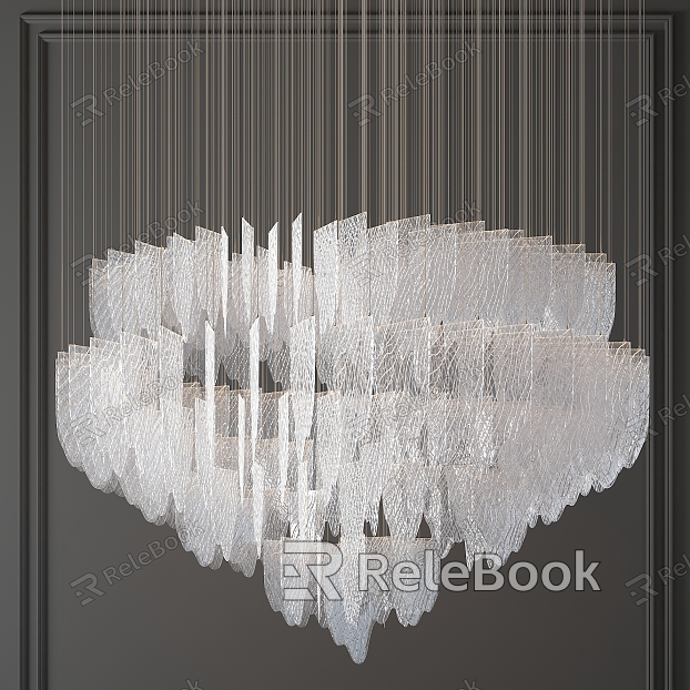 Chandelier crystal chandelier multi-layer crystal lamp crystal lamp decorative crystal lamp multi-head chandelier model