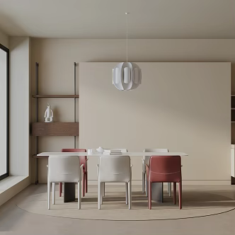 Modern table combination 3d model