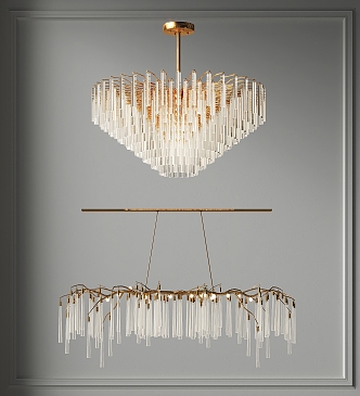 Light Luxury Crystal Chandelier Ring Villa Chandelier Hall Chandelier Guest Restaurant Chandelier Hotel Chandelier Bedroom Room Chandelier 3d model