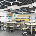 Modern Classroom Engineering Science Room 3d model