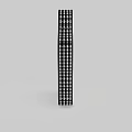 Petal Shaped Modern Ceiling Light with Black White Frame and Mesh Center