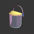 Protective Face Shield With Yellow Top Transparent Shield And Gray Headband