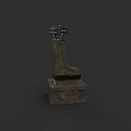 Classical Stone Fireplace Design With Carved Pedestal Base And Traditional Details