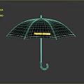 Black Umbrella Featuring Yellow STREET WEAR Text And Silver Handle On Gray Gradient Background