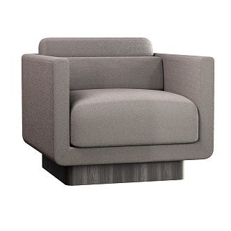 Modern Minimalist Single Sofa Simple Single Sofa Casual Sofa 3d model