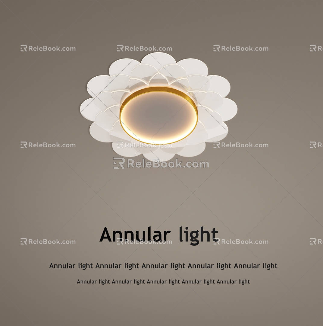 Cream wind ceiling lamp lighting living room lamp bedroom lamp decorative lamp 3d model