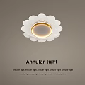 Annular Acrylic LED Ceiling Light Modern Circular Interior Lighting Design