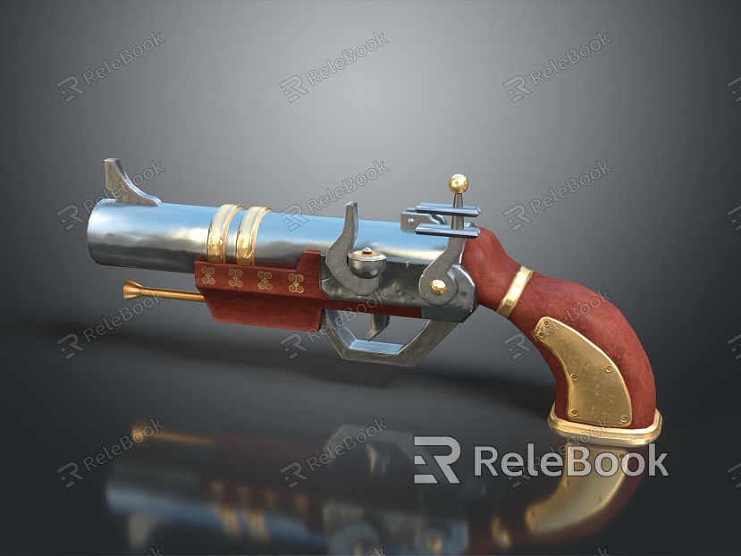 Retro musket magic gun cartoon musket model