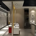 Oulu Bathroom Showroom Interior With Modern Display Cabinets And Fixtures