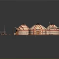 Traditional Yurt Scenery Featuring Wooden Platform And Colorful Cultural Decorations