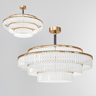 chandelier lighting glossy chandelier ceiling lamp 3d model