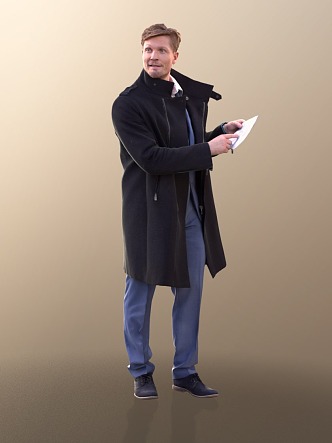 modern man 3d model