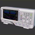 Digital Oscilloscope With Waveform Display Screen And Control Panel Knobs Buttons
