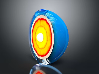 Modern Downlight Spotlight With LED Light And Colorful Housing For Interior Use 3d model