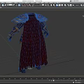 Game and Movie Character Wearing Ornate Golden Accented Armor With Chest Gemstone and Red Cape