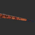 Violent Weapon Baseball Bat Wrapped With Barbed Wire Blood Stains And Grip Tape