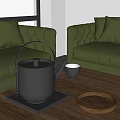 Tea Set Ornaments Teapot Tea Set Tea Set Ornaments Sofa Coffee Table Sofa Chair Coffee Table 3d model
