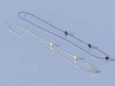 Necklace Tianzhu Necklace Decorations Jewelry Fashion 3d model