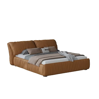 Modern Double Bed 3d model