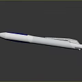 Blue And Silver Metal Ballpoint Pen With Sleek Design For Daily Writing Use