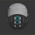 Black Racing Helmet With Mercedes Monster Energy Petronas EPSON And Nico Branding