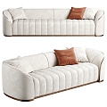 Casual Sofa Casual Sofa Living Room Sofa Multi-Person Sofa Pillow Pillow Home Furniture Simple 3d model