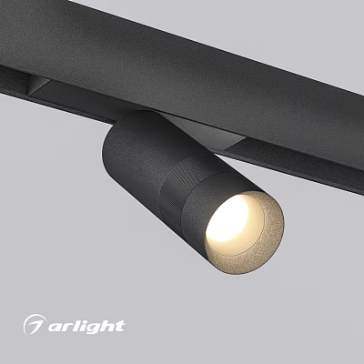 Black Modern Downlight Spotlight Ceiling Mounted Track Bright Lighting Design 3d model