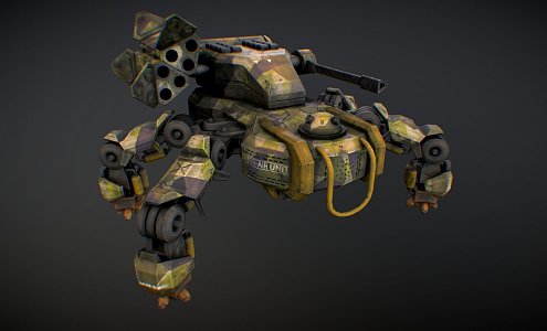 military armored tank 3d model