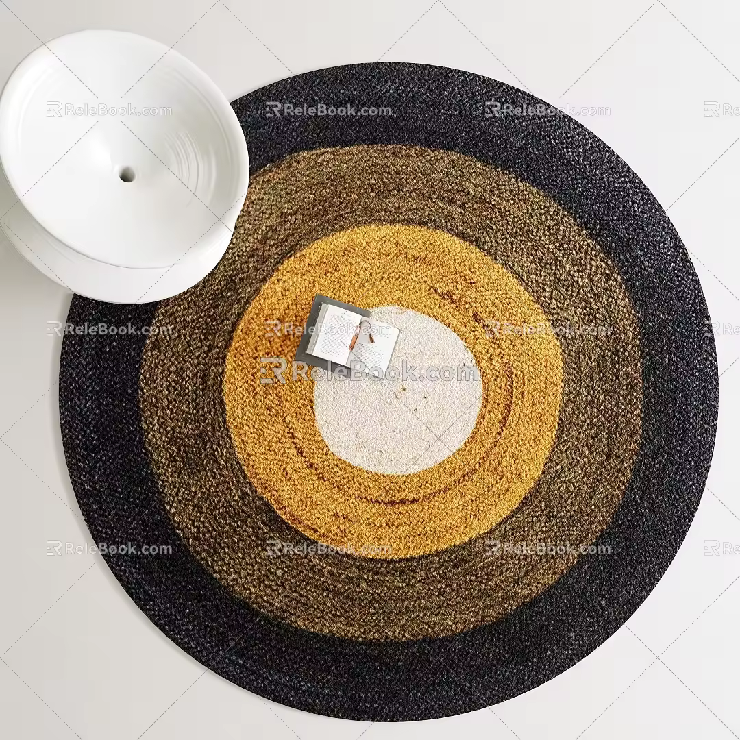 Modern Round Carpet 3d model