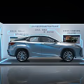 Modern display stand car stand 3d model