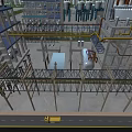 Industrial Plant Aerial View Featuring Steel Structure Pipelines Multi Level Infrastructure And Machinery