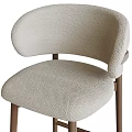 Modern Bar Stool With Comfortable Fleece Seat Wooden Frame And Color Options