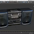 Voice Recorder Radio Sound Old-fashioned Voice Recorder Retro Voice Recorder Old Voice Recorder Low Face Number Low Model Simple Model Game Video Level Super Realistic 3d model