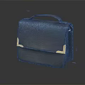 Black Leather Handbag With Gold Metal Accents Stylish Accessory For Daily Use