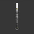 Modern Tactical Weapon With Mechanical Structure White Barrel Gear System And Magazine