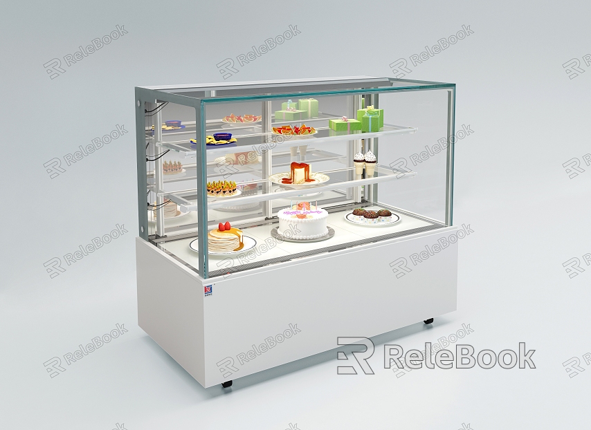 Modern Cake Cabinet Right Angle Bread Cabinet model